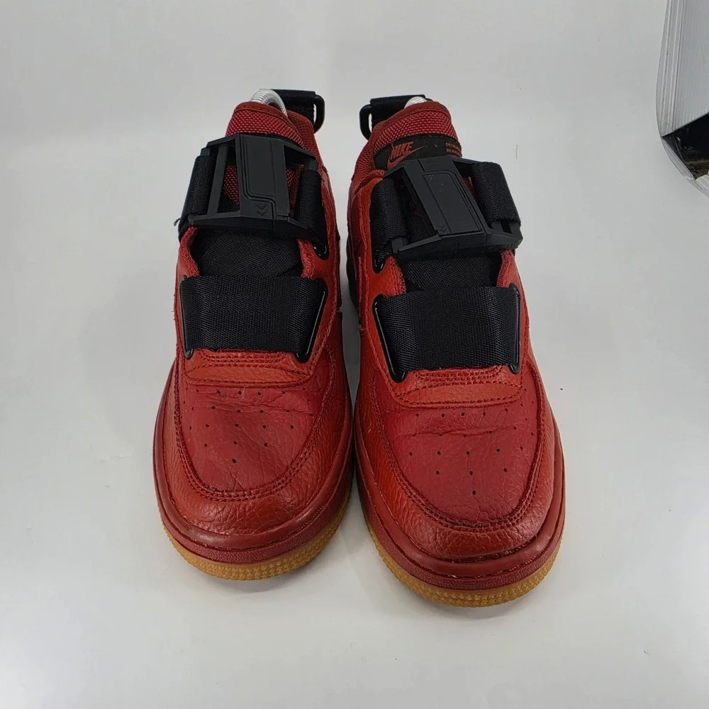 Nike Air Force 1 Kids Shoe 5Y Dune Red-Black Air Force 1 Utility [AJ6601-600]